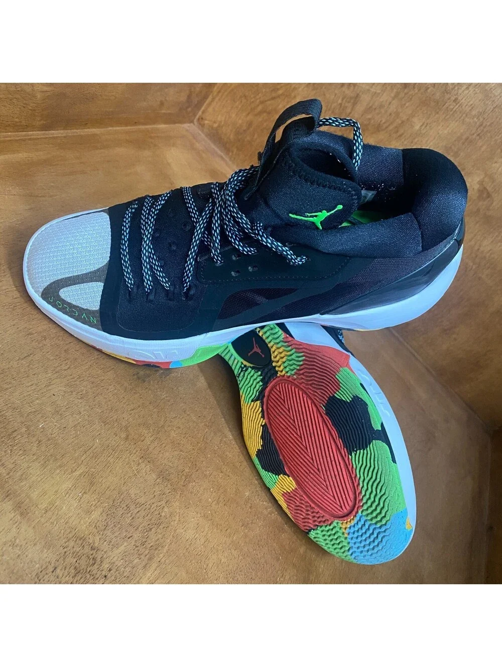 Jordan Zoom Separate Shoes Mens Sz 8 Black White Multicolor Sneakers DH0249-030